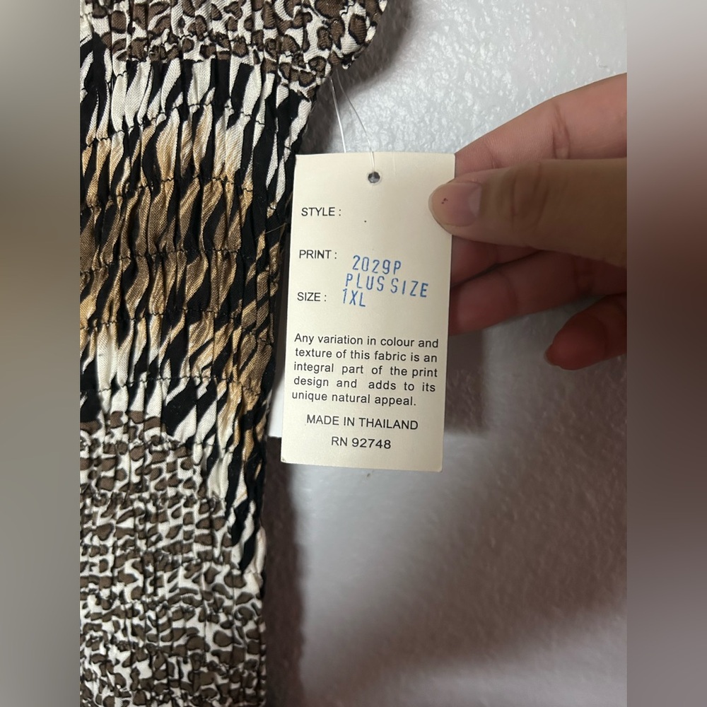 Y2K west side design zebra/cheetah print maxi sundress - Picture 5 of 7